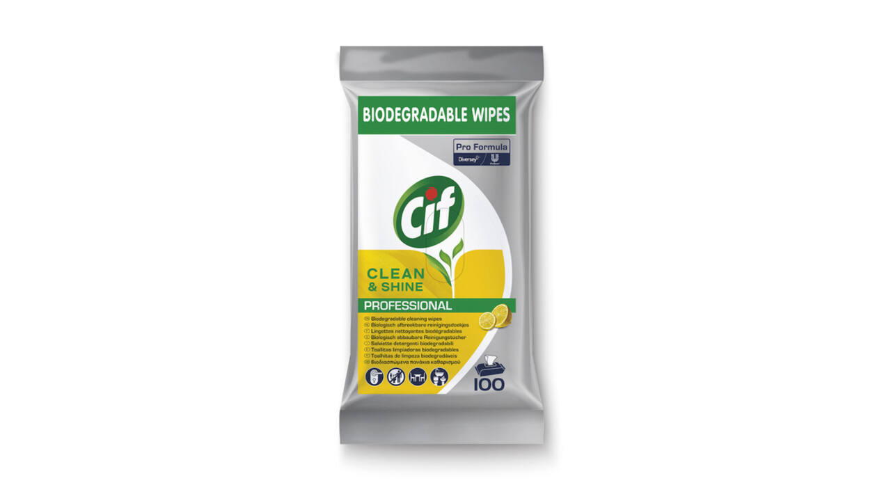 Reinigingsdoekjes CIF Pro formula Multi Clean&Shine 100 stuks