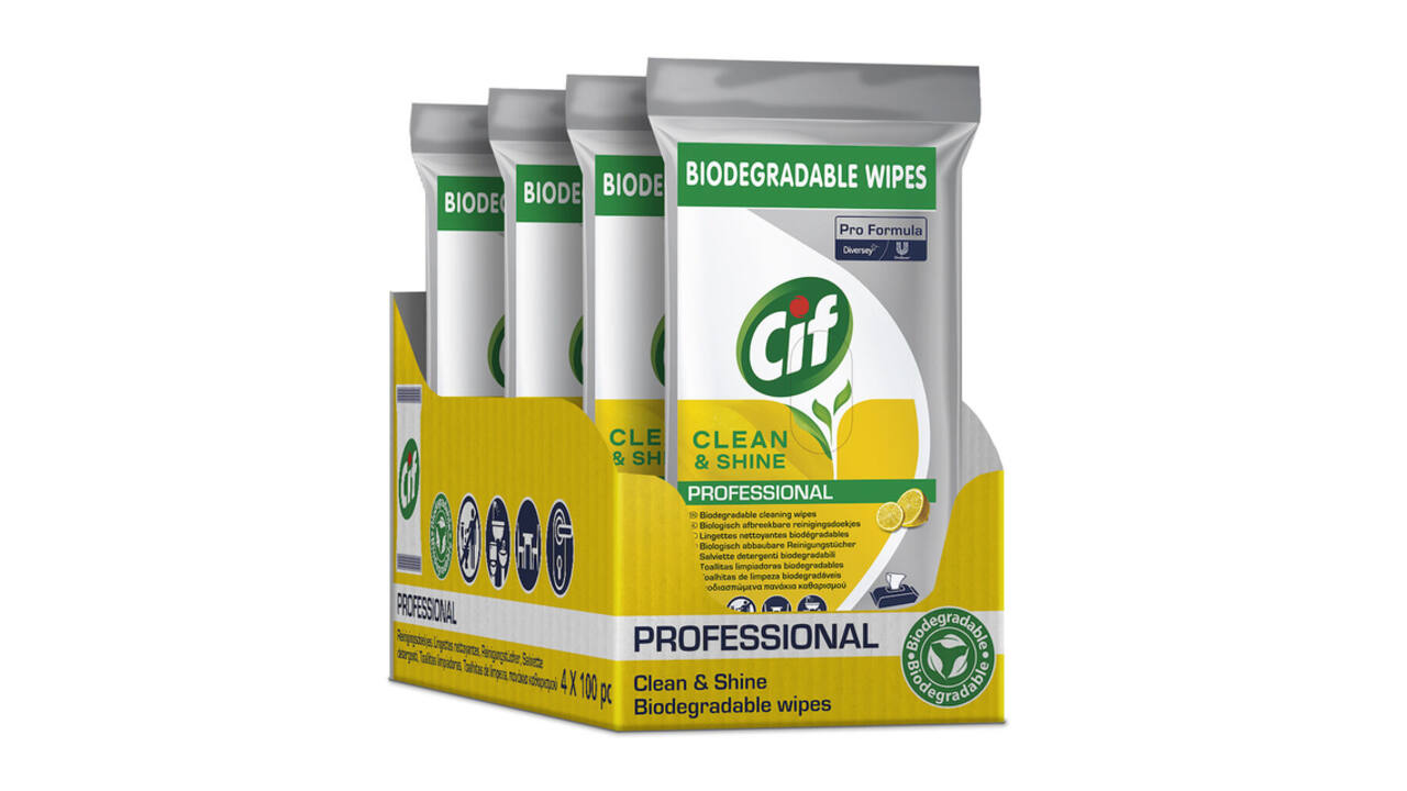 Reinigingsdoekjes CIF Pro formula Multi Clean&Shine 100 stuks