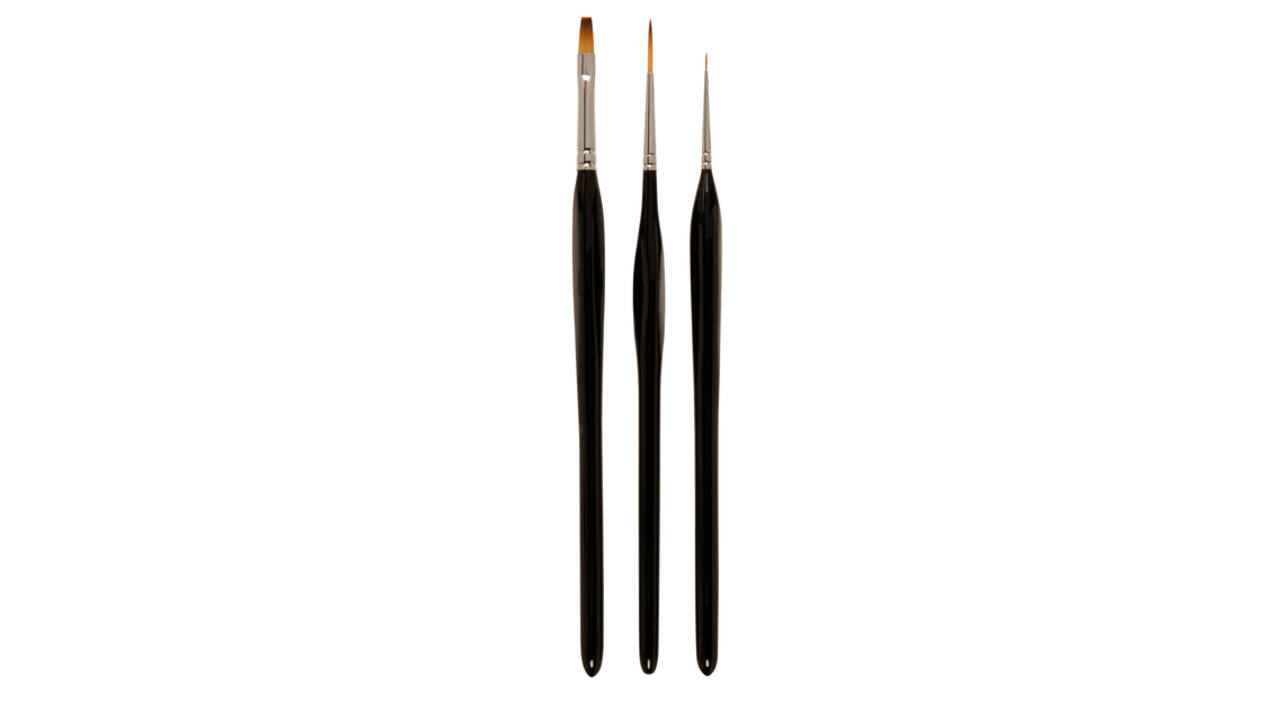 Penselenset Zahn modelbouw 3-delig
