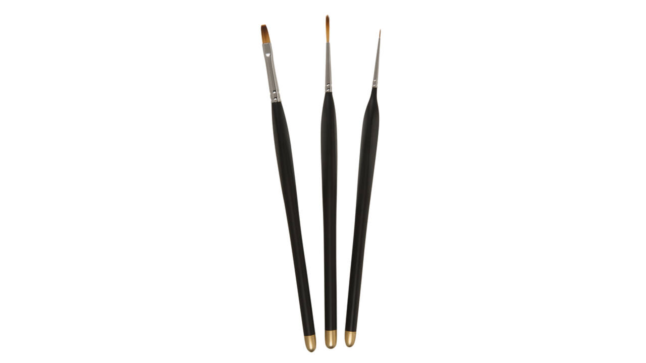 Penselenset Zahn modelbouw 3-delig