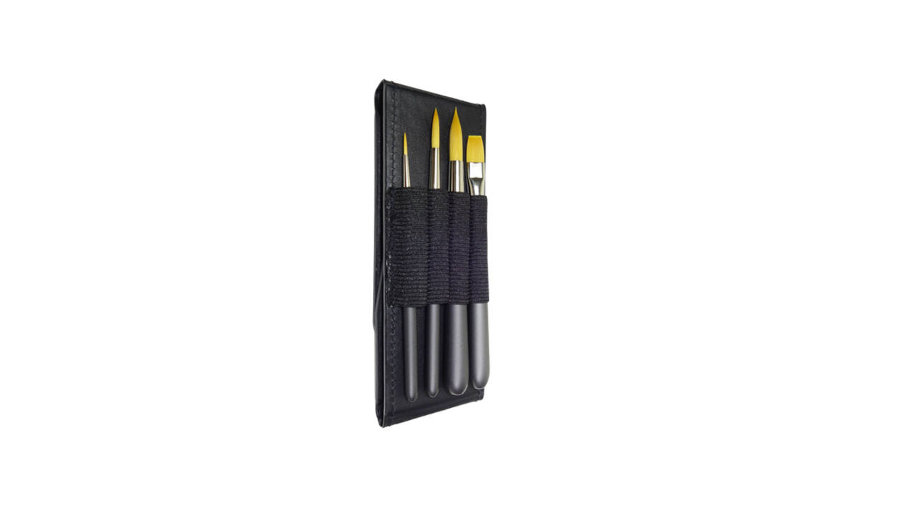 Penselenset Zahn Travel Buddy 4-delig