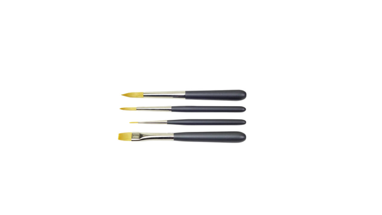 Penselenset Zahn Travel Buddy 4-delig