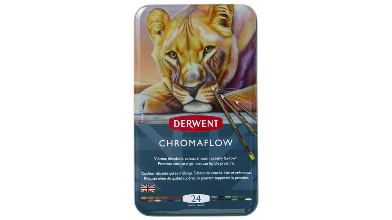 Kleurpotloden Derwent Chromaflow set à 24 kleuren