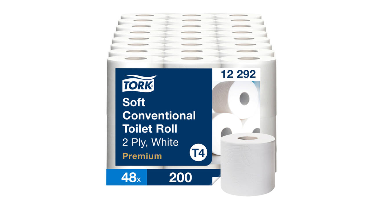 Toiletpapier Tork T4 Premium 2-laags 200 vel wit 12292