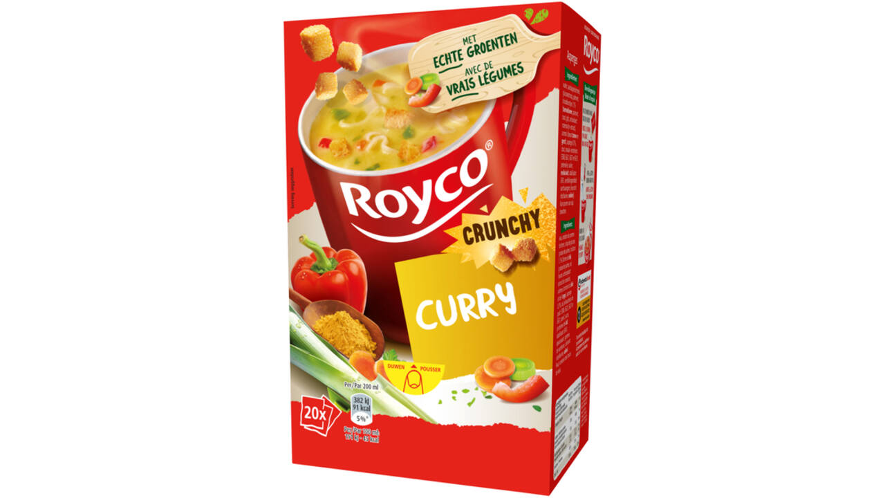 Soep Royco crunchy curry 20 zakjes