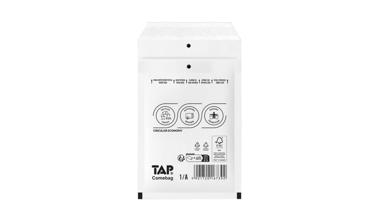 Envelop TAP Comebag luchtkussen nr11 120x175mm 200 stuks