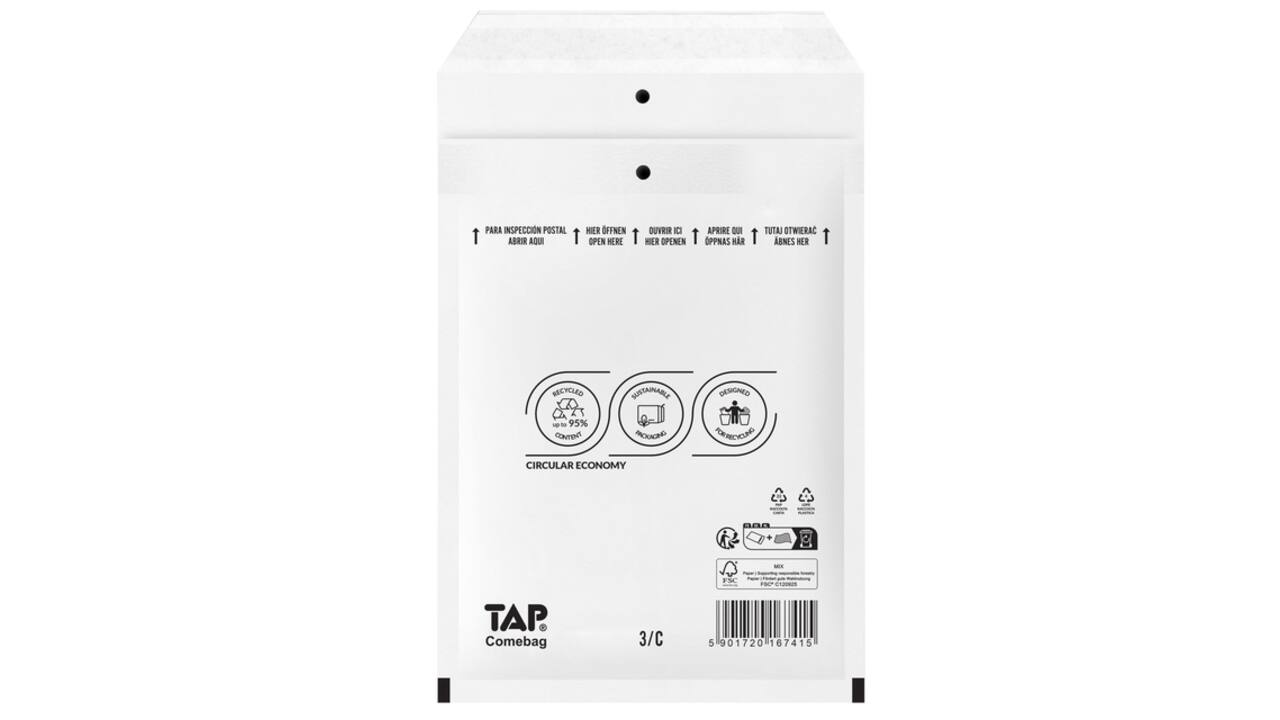 Envelop TAP Comebag luchtkussen nr13 170x225mm 100 stuks