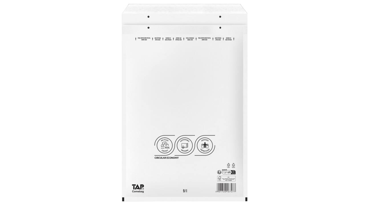 Envelop TAP Comebag luchtkussen nr19 320x455mm 100 stuks
