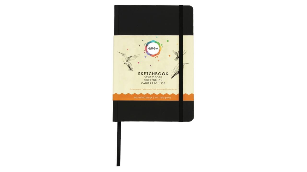 Tekenboek Qrea A5 80 vel 100gr