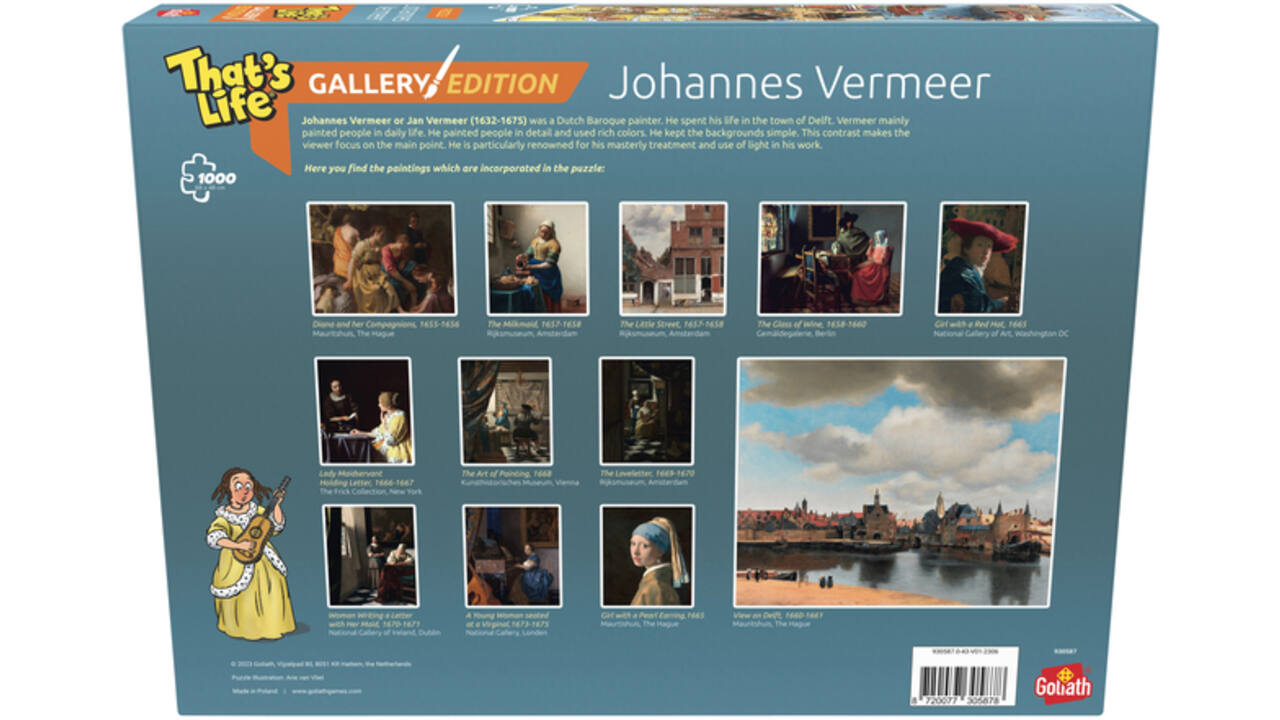 Puzzel That's Life Gallery Edition: Johannes Vermeer 1000 stukjes