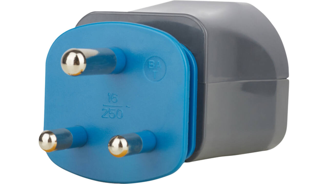 Reisstekker Brennenstuhl adapter wereld 150 landen met aarding zwart