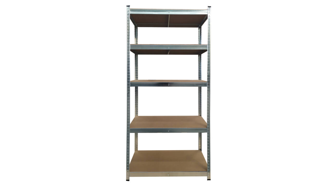 Stellingkast BRASQ 5 borden 90x40x180cm SU175 max 875 KG zilver