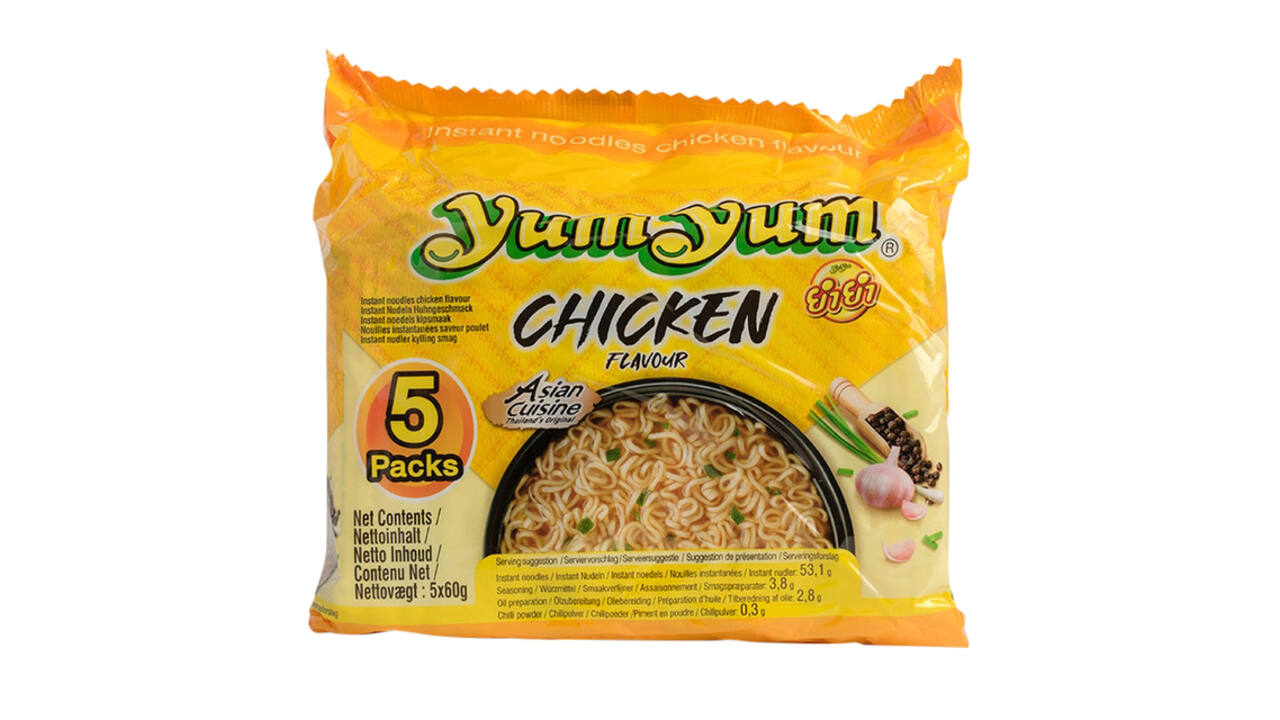 Noodles Yum Yum kip bami 5-pack 5x60gr