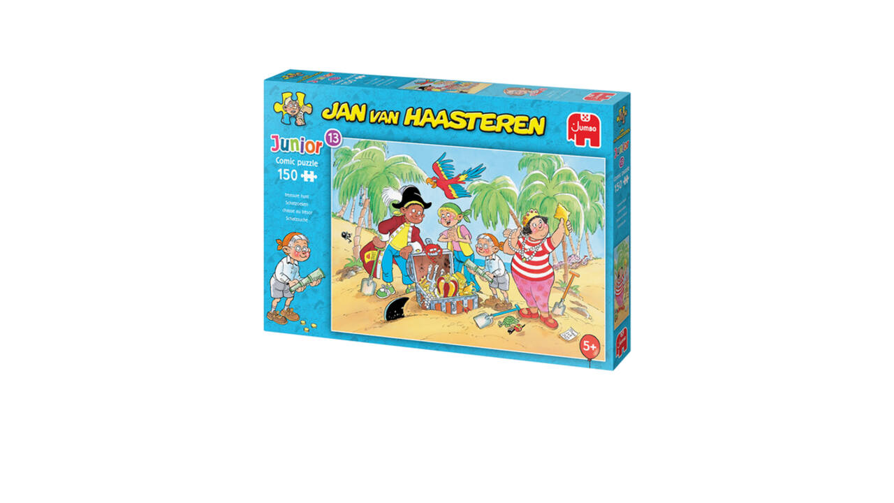 Puzzel Jan van Haasteren Junior 13 Treasure Hunt 150 stukjes