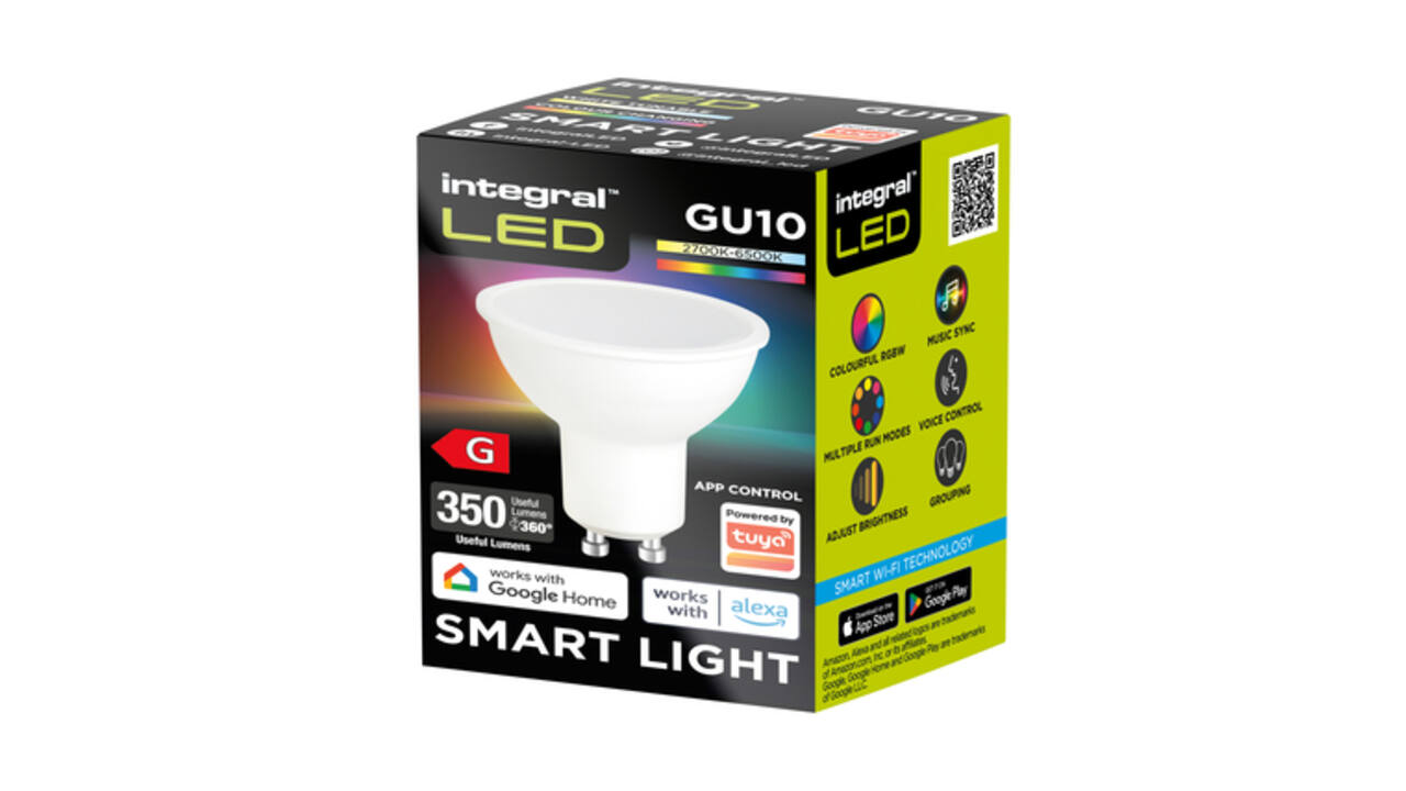 Ledlamp Integral GU10 2700-6500K Smart RGBW 4.9W 350lumen