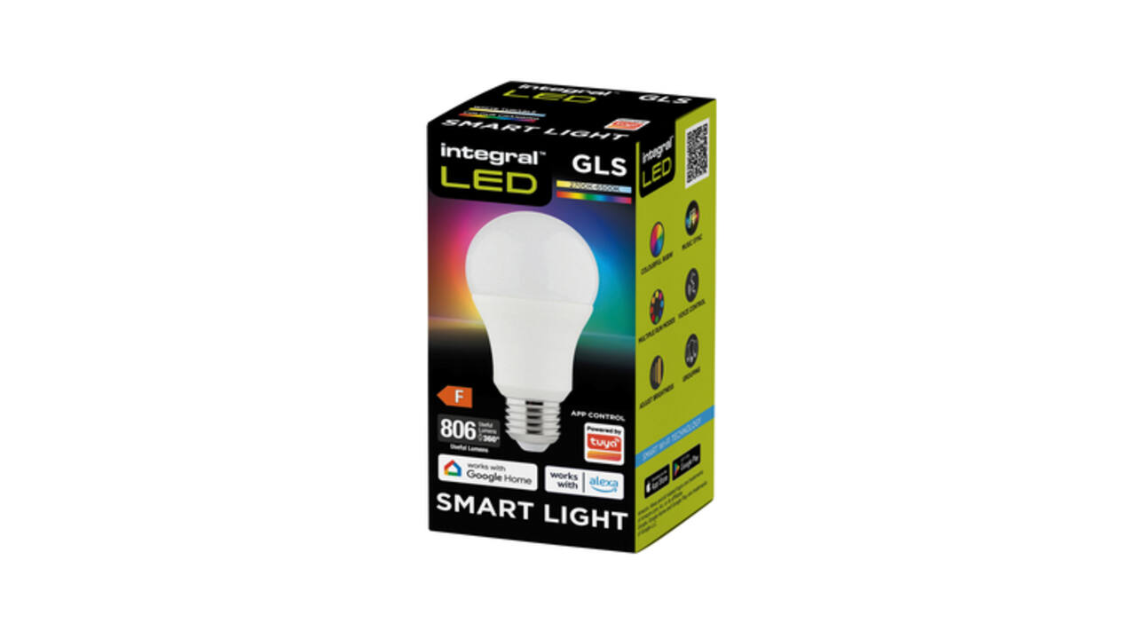 Ledlamp Integral E27 2700-6500K Smart RGBW 8.5W 806lumen