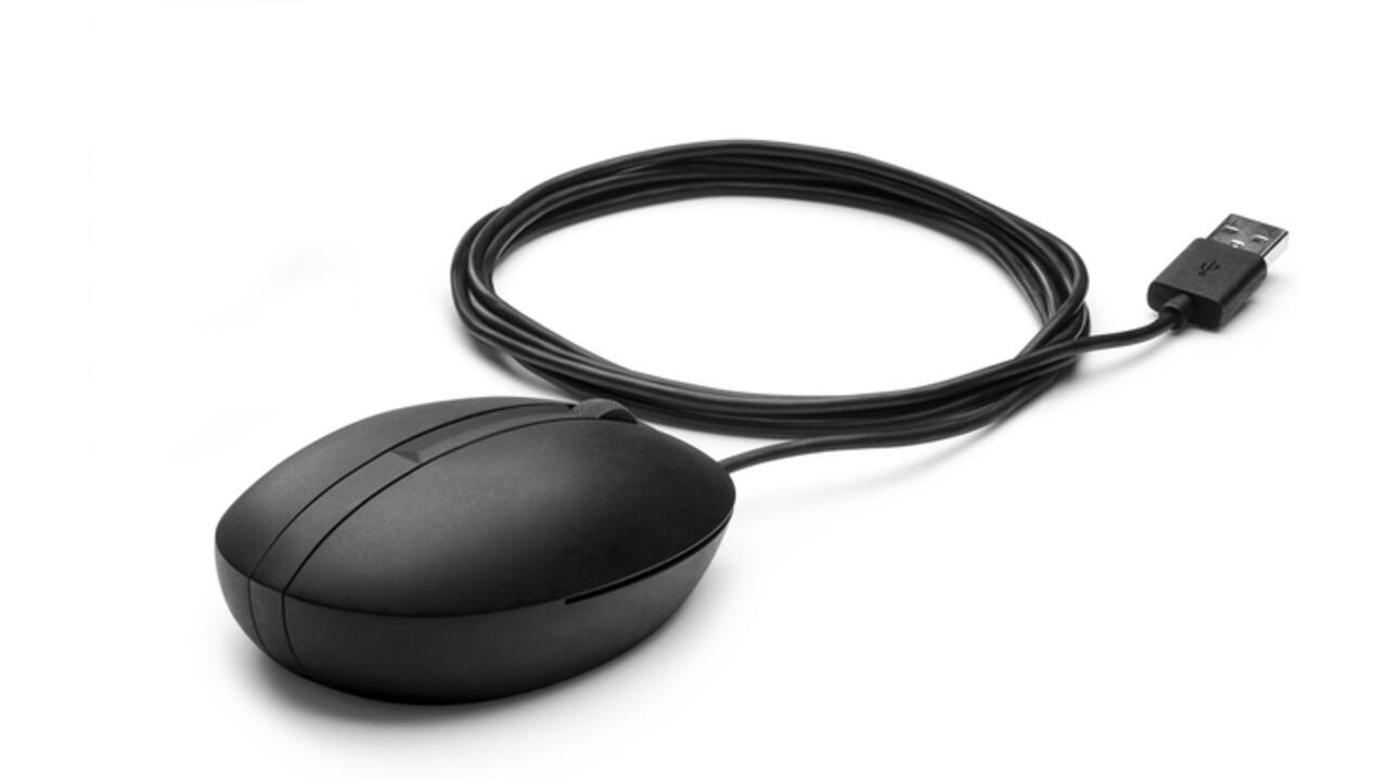 Muis HP 320M bedraad zwart