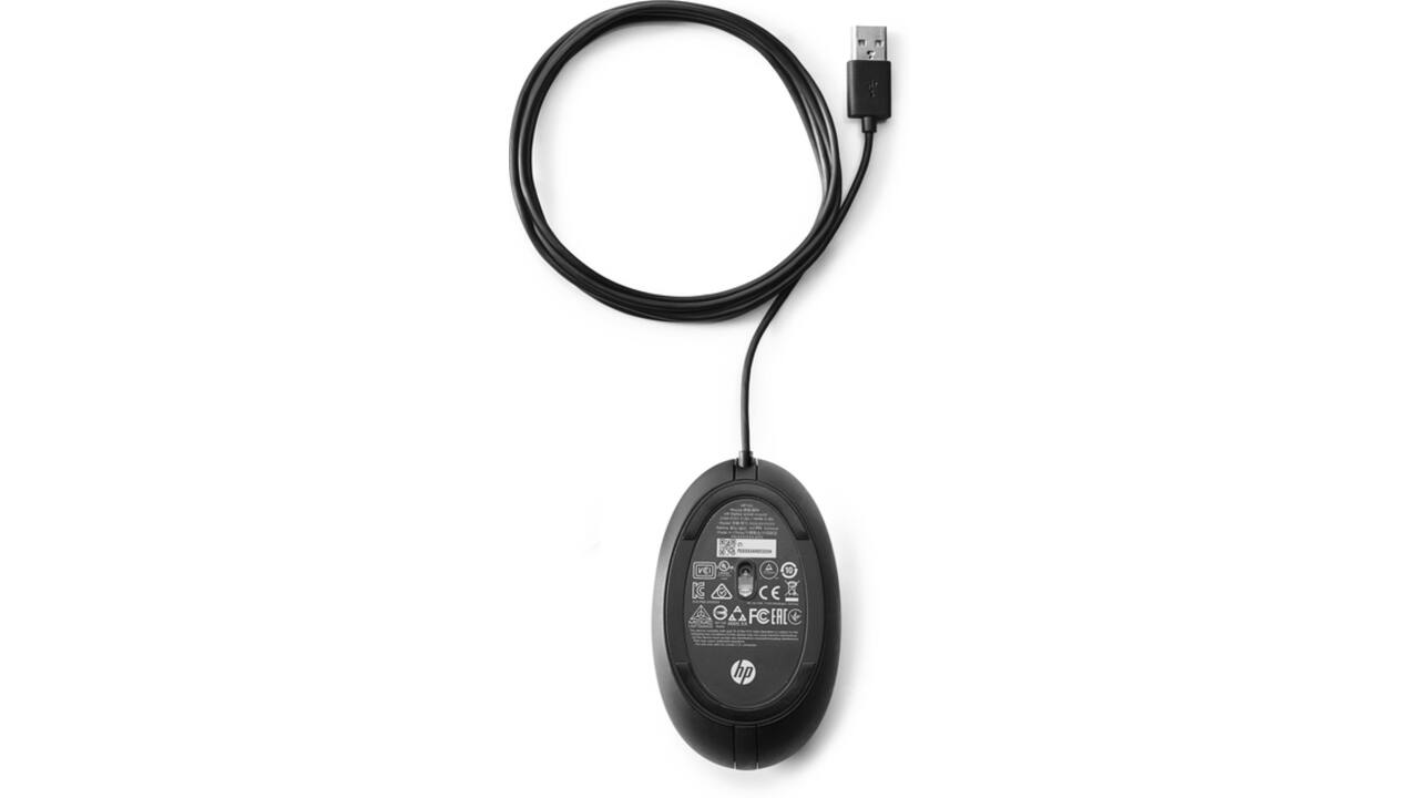 Muis HP 320M bedraad zwart