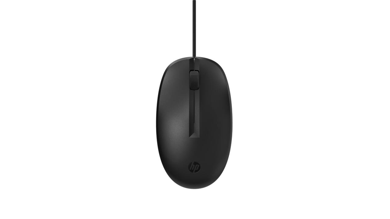 Muis HP 128 laser bedraad zwart