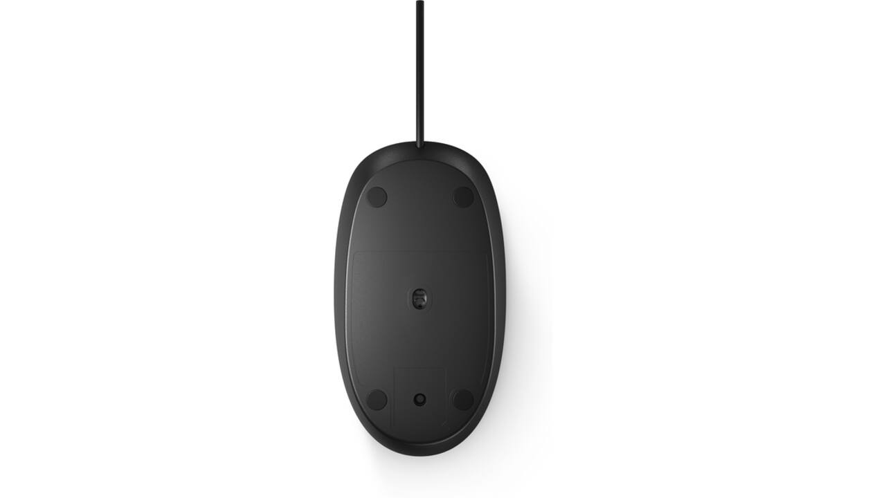 Muis HP 128 laser bedraad zwart