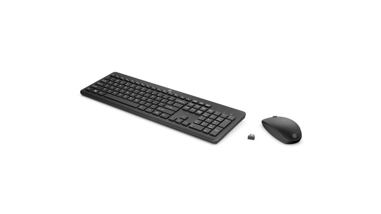 Toetsenbord + muis HP 235 draadloos QWERTY zwart