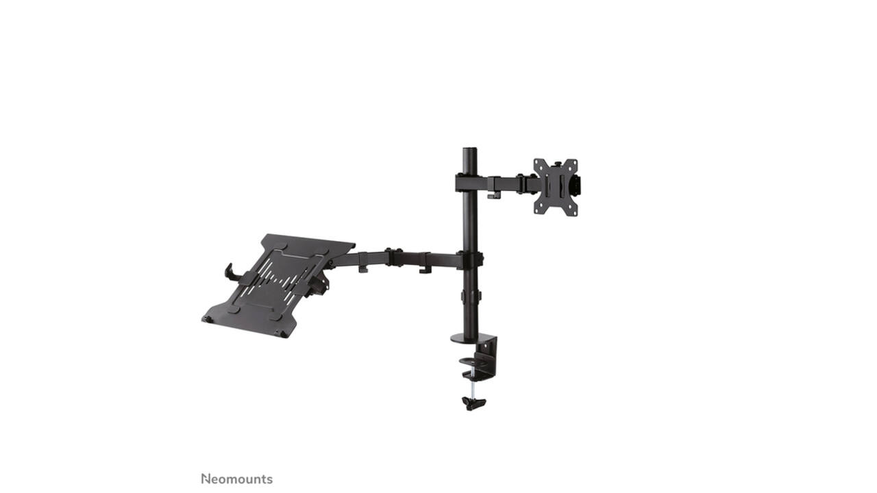 Monitorarm met laptopstandaard Neomounts FPMA-D550NOTEBOOK zwart