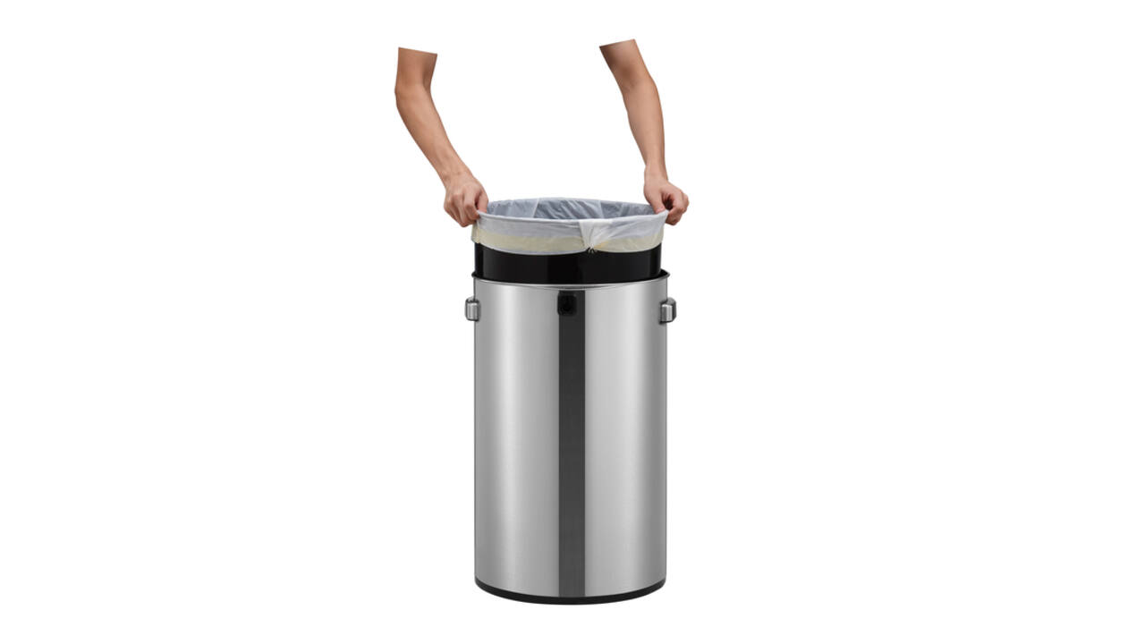 Afvalbak EKO Urban Bin 60liter RVS