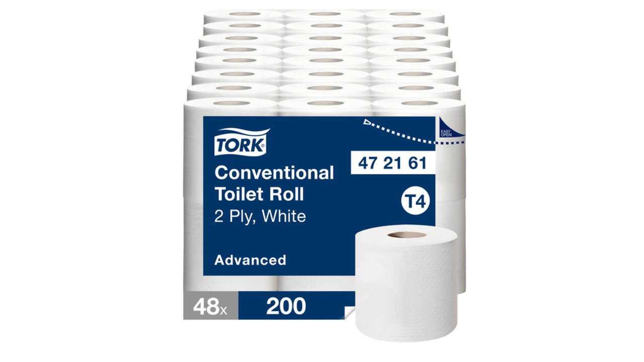 Toiletpapier Tork T4 Advanced 2-laags 200 vel wit 472161