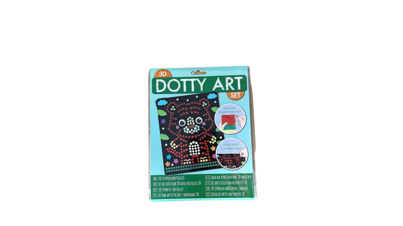 Knutselset 3D Dotty art assorti