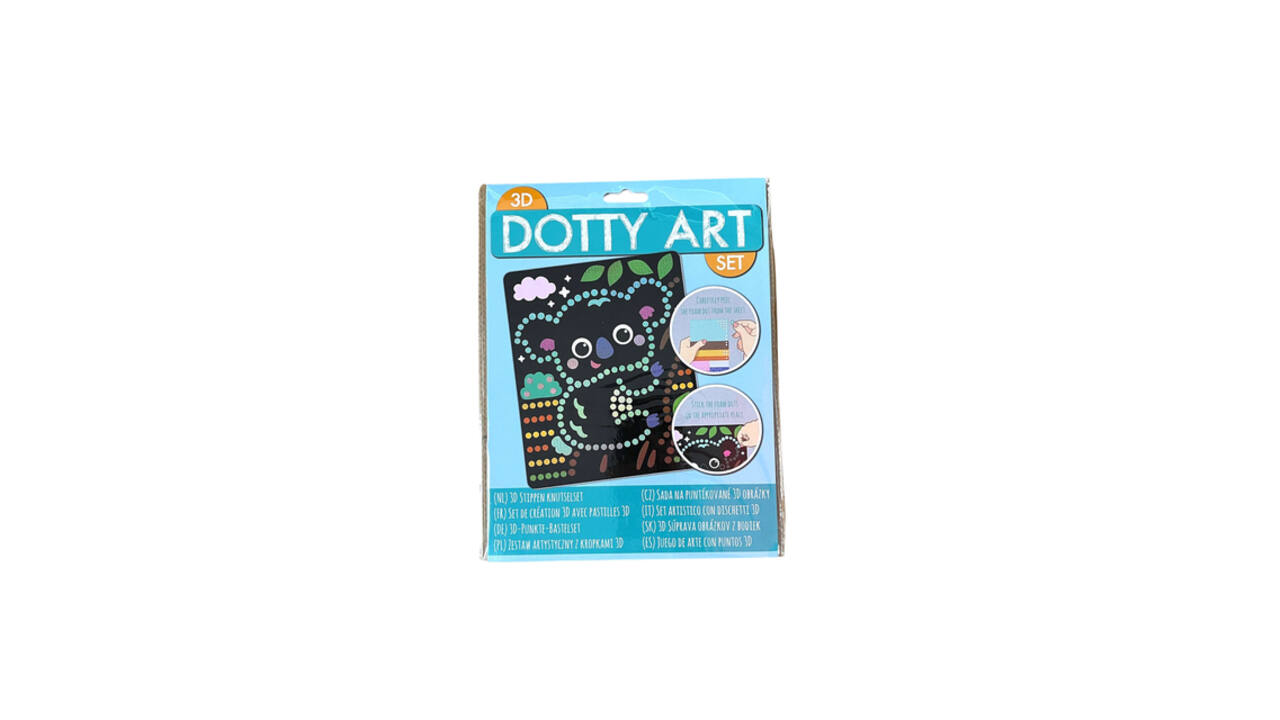 Knutselset 3D Dotty art assorti
