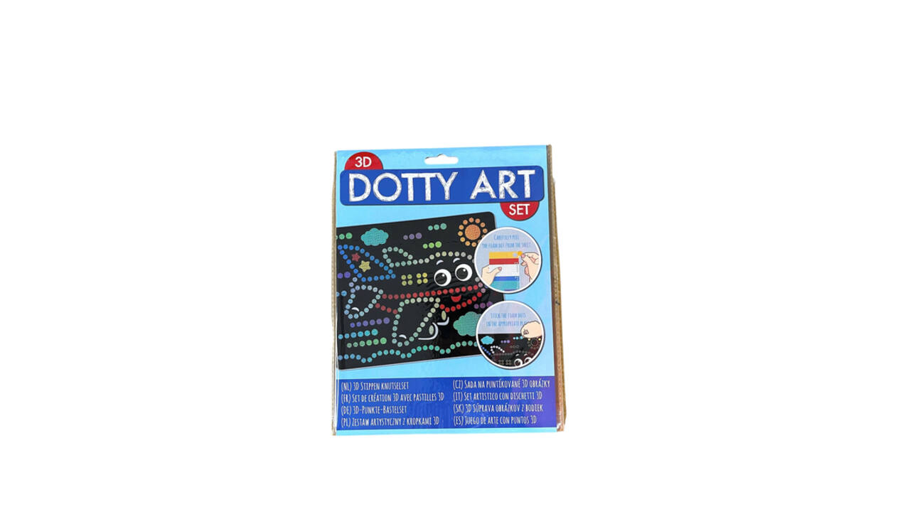 Knutselset 3D Dotty art assorti