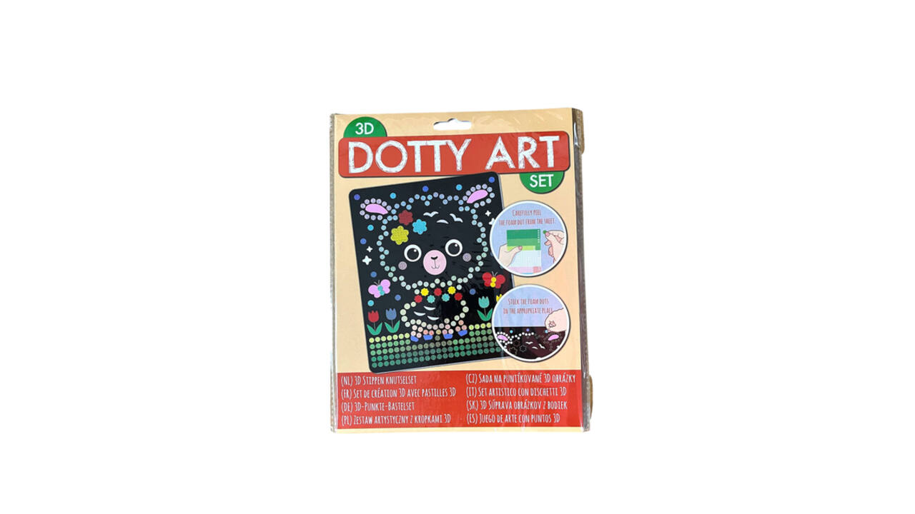 Knutselset 3D Dotty art assorti