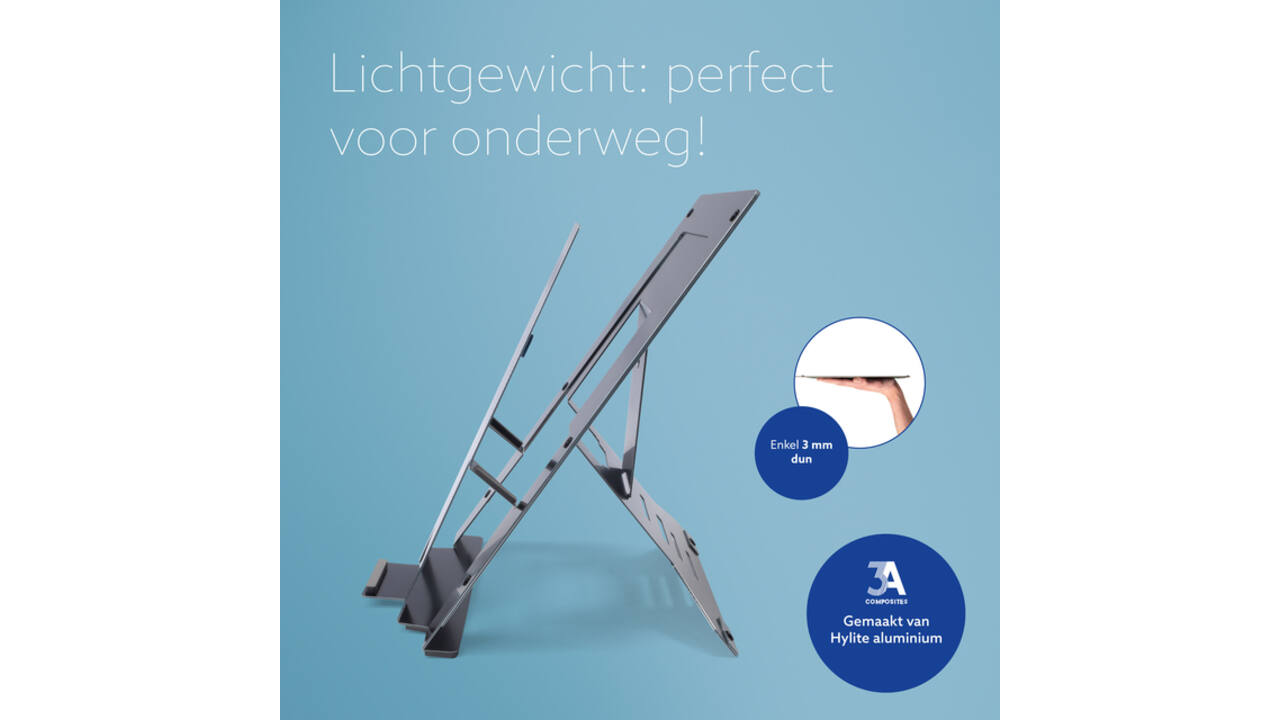 Laptopstandaard R-Go Riser Documenthouder