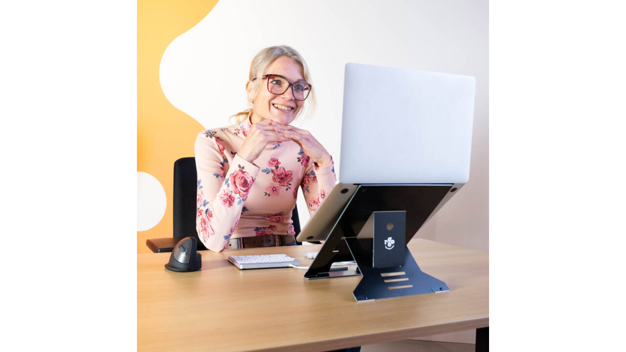 Laptopstandaard R-Go Riser Documenthouder