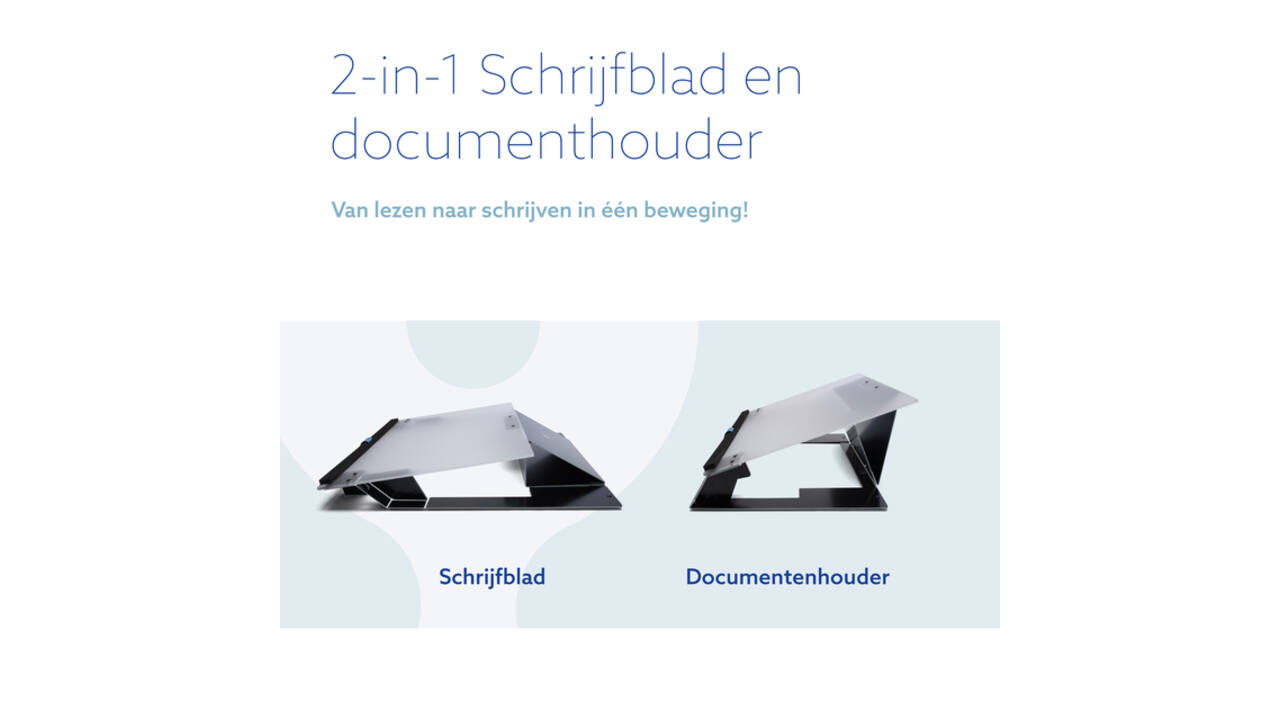 Documenthouder R-Go Read 2 Write Acryl