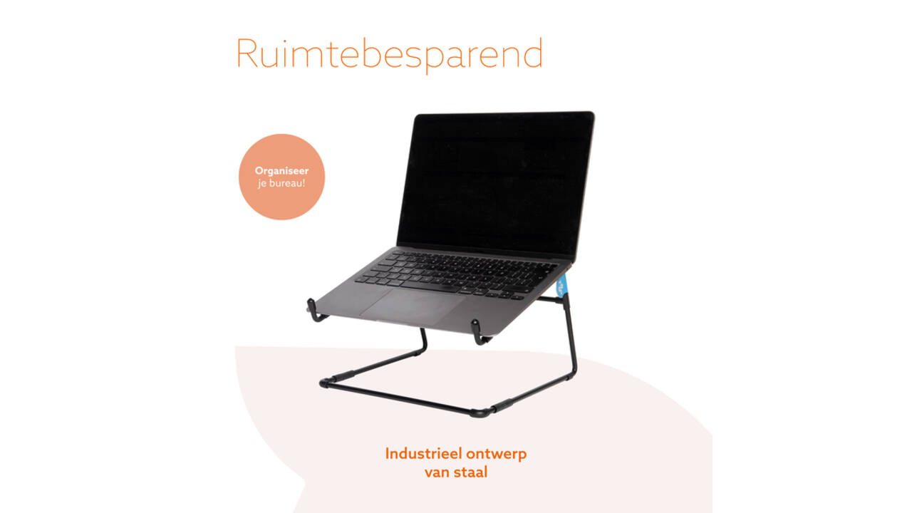 Laptopstandaard R-Go Office Zwart