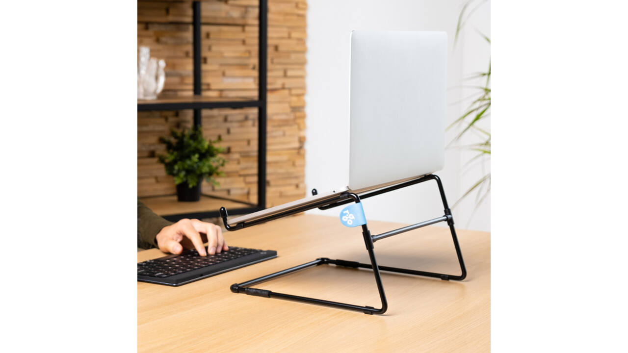 Laptopstandaard R-Go Office Zwart