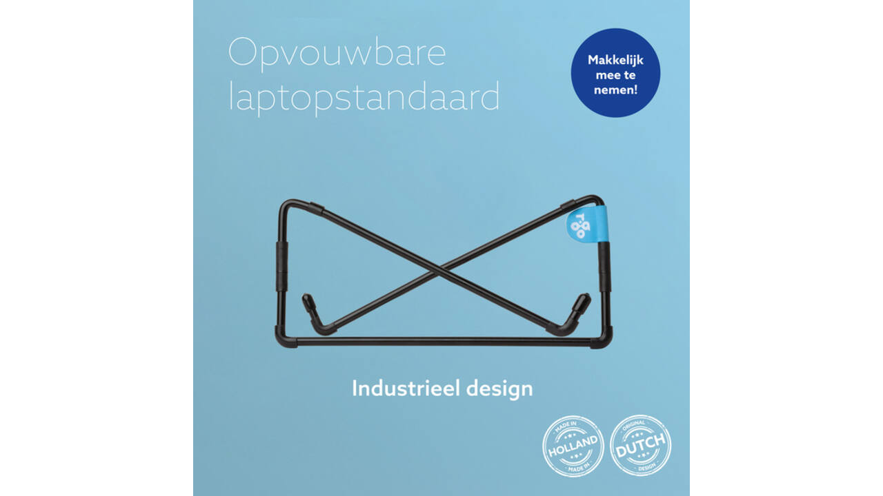 Laptopstandaard R-Go Travel Zwart