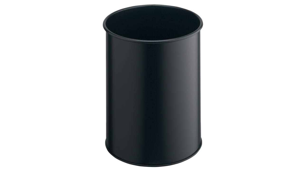 Papierbak Durable 3301-01 15liter rond zwart