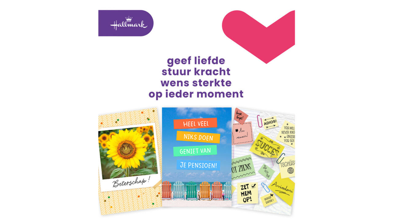 Wenskaart Hallmark Business Box zakelijke momenten A4 navulset à 8 stuks