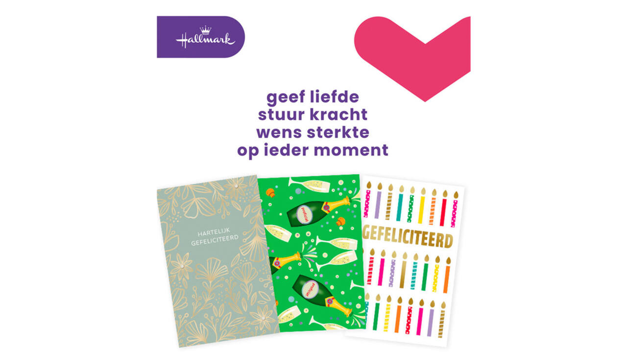 Wenskaart Hallmark Business Box verjaardag navulset à 6 stuks