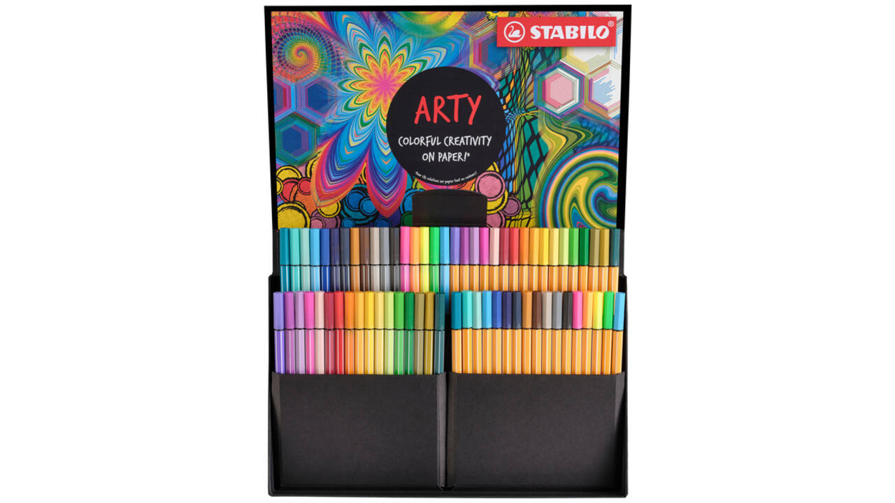 Fineliner STABILO point 88 & Pen 68  Arty creative ass luxe box 68st