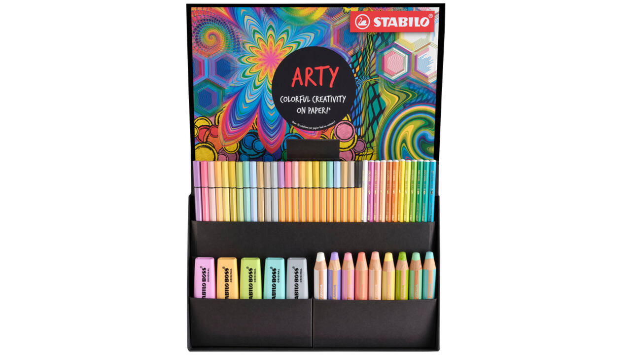 Creative set Stabilo 77/6 Arty colorful creative pastel mix 50 stuks