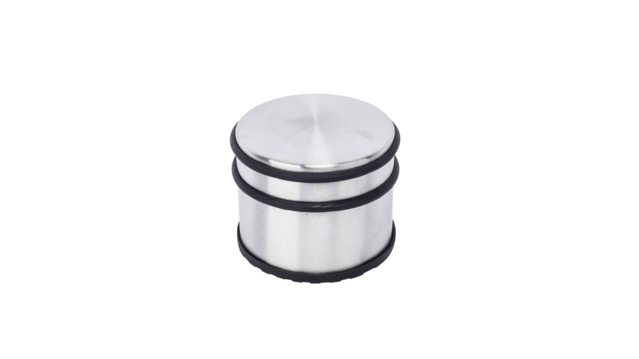 Deurstopper BRASQ met rubberen ringen rvs