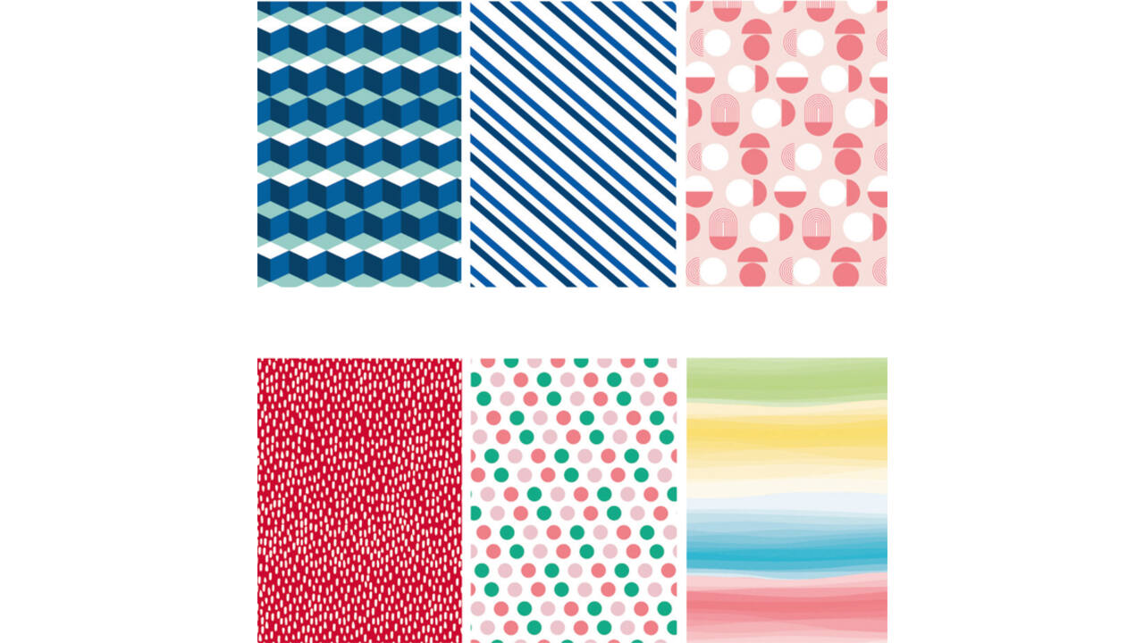 Inpakpapier IG Group Geo 200x70cm assorti