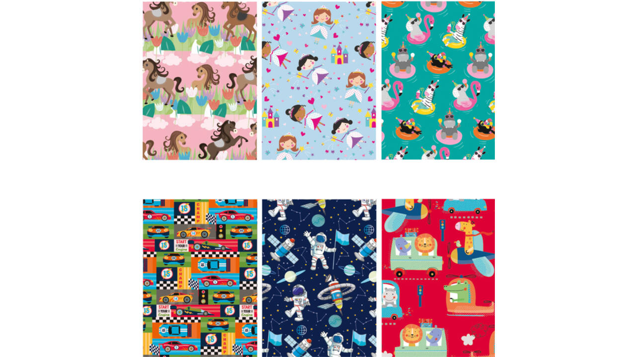Inpakpapier IG Group Kids 200x70cm assorti