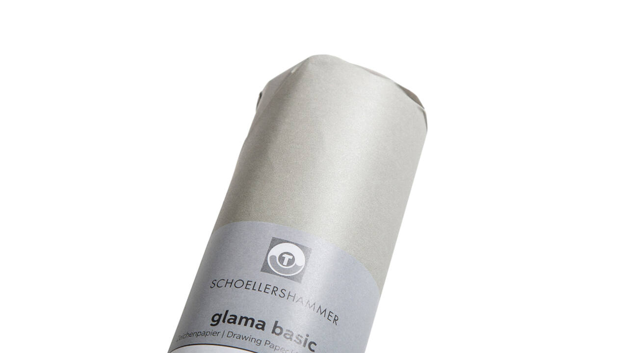 Tekenpapier Schoellershammer Glama Basic 66cmx50m 60gr transparant