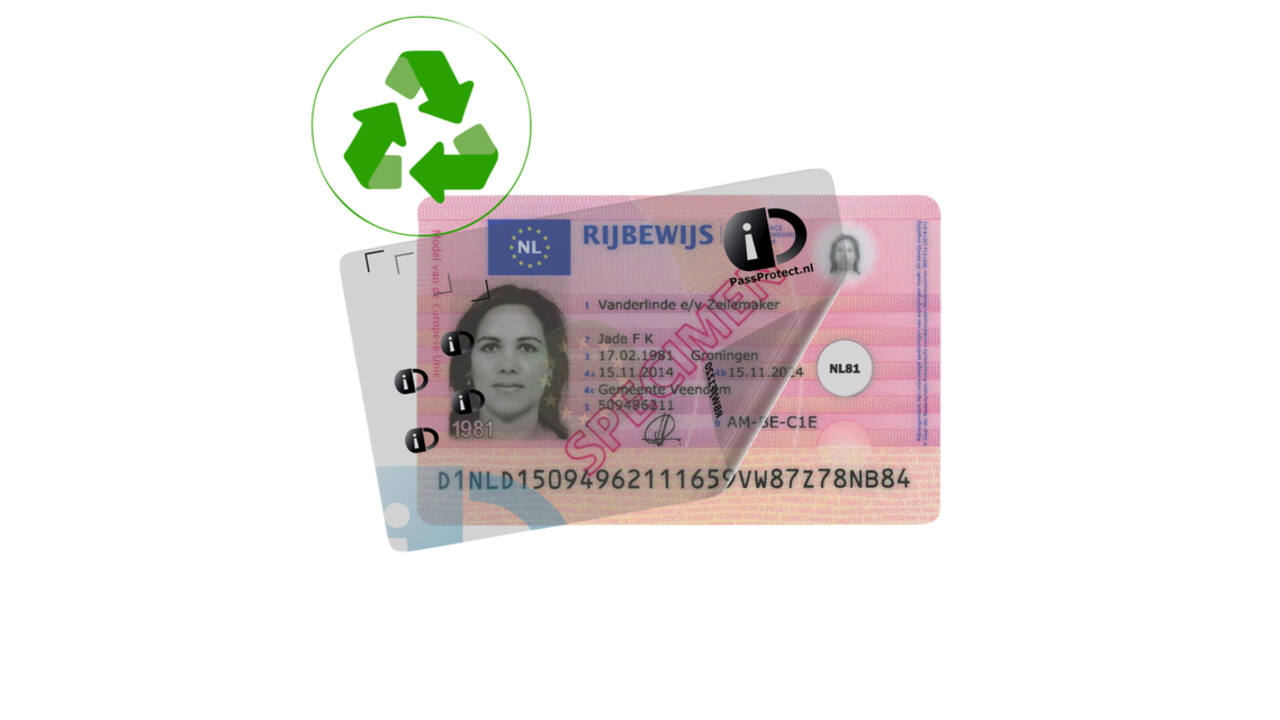Beschermfolie PassProtect voor rijbewijs