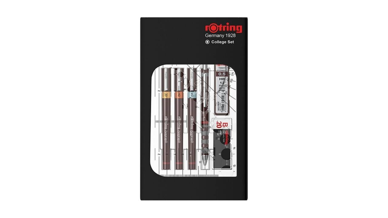 Tekenset rOtring Isograph 7-delig