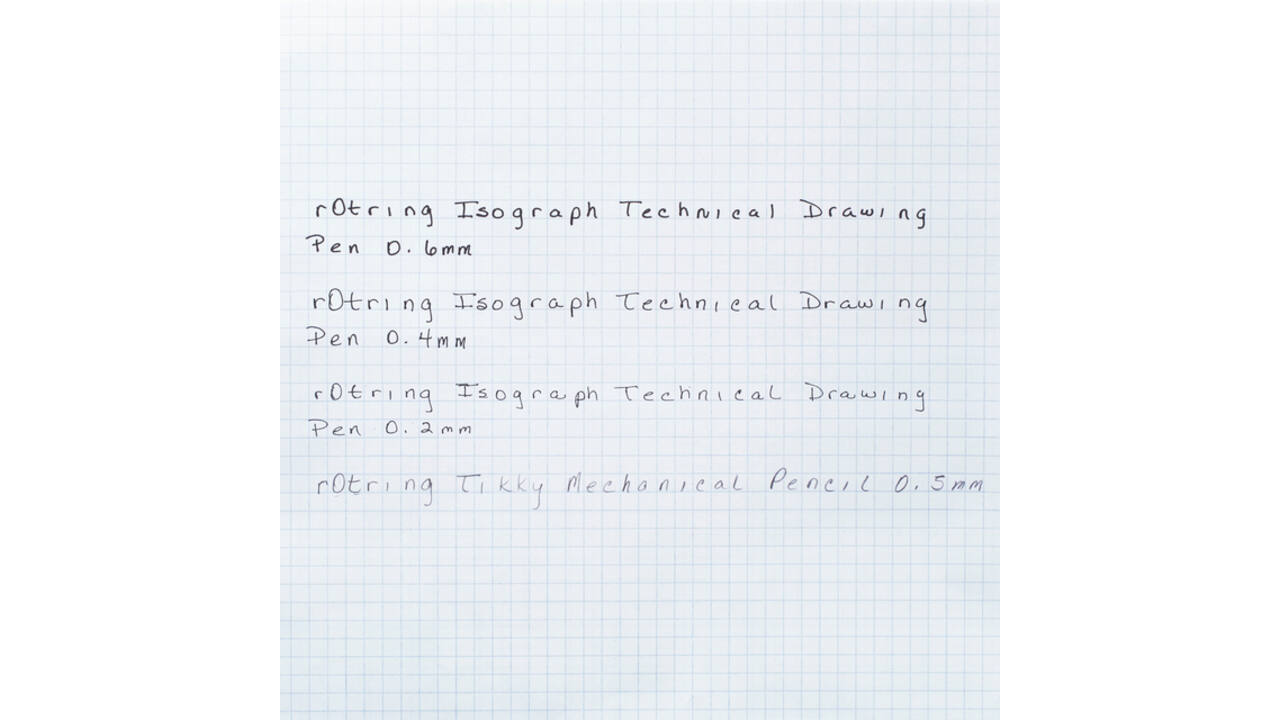 Tekenset rOtring Isograph 7-delig